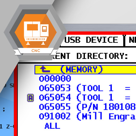 CNC-4019 CNC Select a Part Program from Memory on a CNC Machining Center