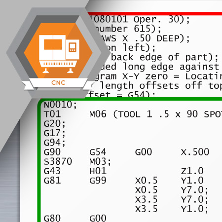 CNC-4025 CNC Program Structure for a CNC Machining Center