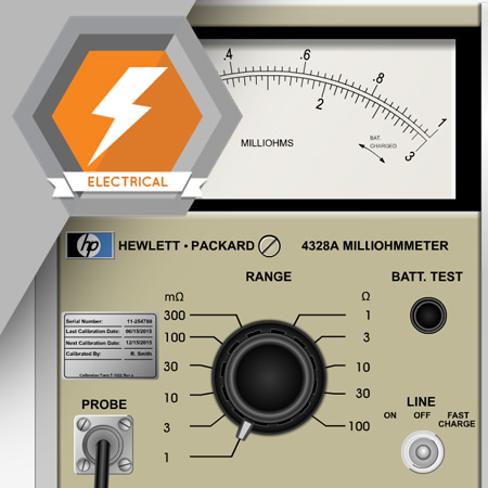 ELE-2024 The Hewlett Packard® Milliohmmeter