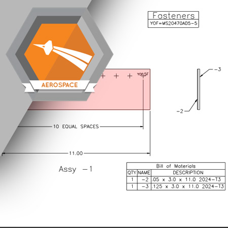 AER-4001: Marking Fastener Locations for Drilling Project