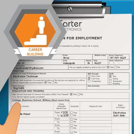 CAR-1004 Completing an Employment Application