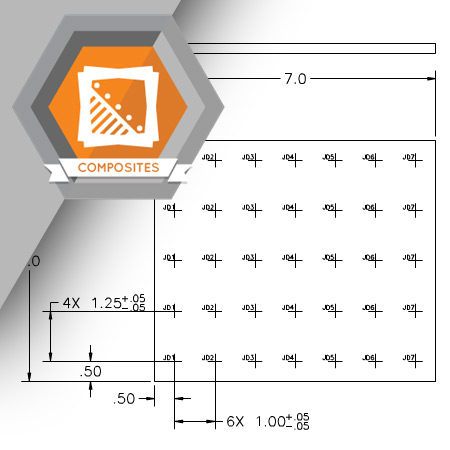 CMP-4005 Marking Hole Locations for Drilling Composite Materials